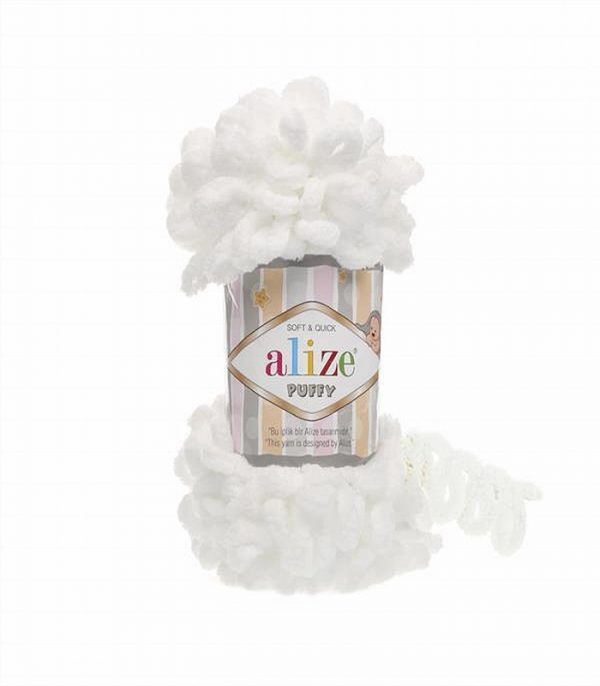 Alize Puffy - Finger Knitting Yarn (Free Baby Blanket Pattern) - Image 3