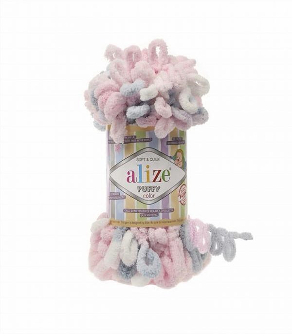 Alize Puffy - Finger Knitting Yarn (Free Baby Blanket Pattern) - Image 4