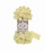 Alize Puffy - Finger Knitting Yarn (Free Baby Blanket Pattern)