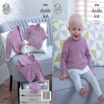 Pattern 4966 Babies Cardigan, Sweater & Hat