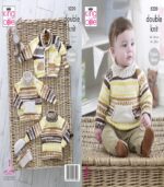 Pattern 5220 Sweaters, Jacket & Hat Knitted in Cherish & Cherished DK