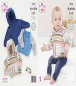 Pattern 5416 Babies Raglan Sweaters: Knitted in Cherished DK