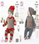 Pattern 5429 Baby Set Knitted in Cherished DK