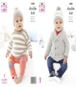 Pattern 5488 Baby Jacket, Sweater & Hats: Cotton Top DK