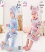 Pattern 5631 Baby Set knitted in King Cole Beaches DK