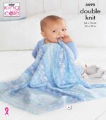Pattern 5695 - Blankets knitted in King Cole Fjord DK